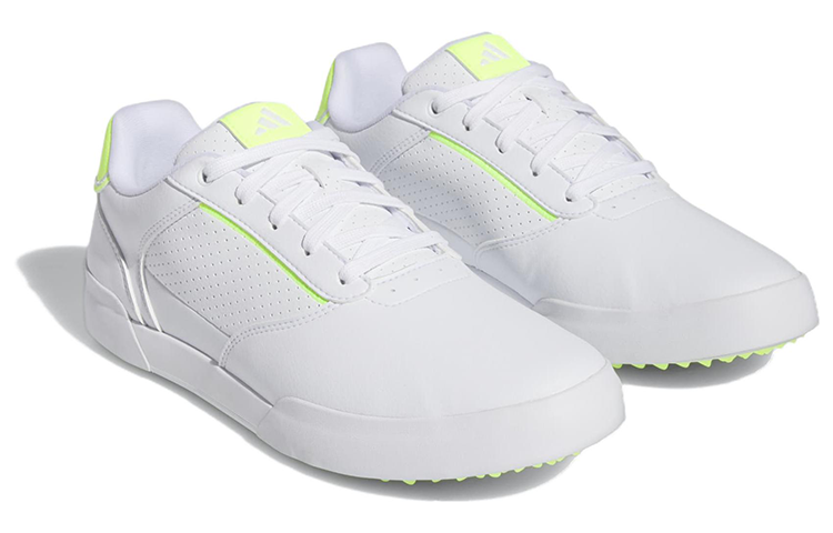 Lookbook adidas Retrocross 防滑耐磨 低筒 高爾夫球鞋 男款 白色/黃色