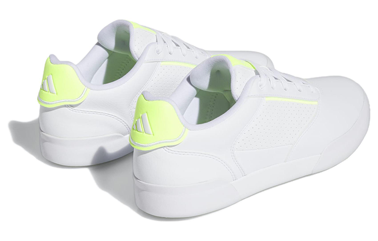 Shop adidas Retrocross 防滑耐磨 低筒 高爾夫球鞋 男款 白色/黃色
