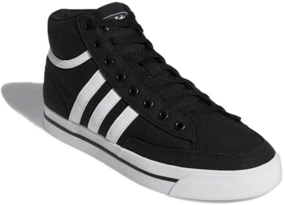 adidas Retrovulc Mid Canvas 'Hitam Putih Inti' GW8374 Lookbook adidas Retrovulc Mid Canvas 'Hitam Putih Inti' GW8374