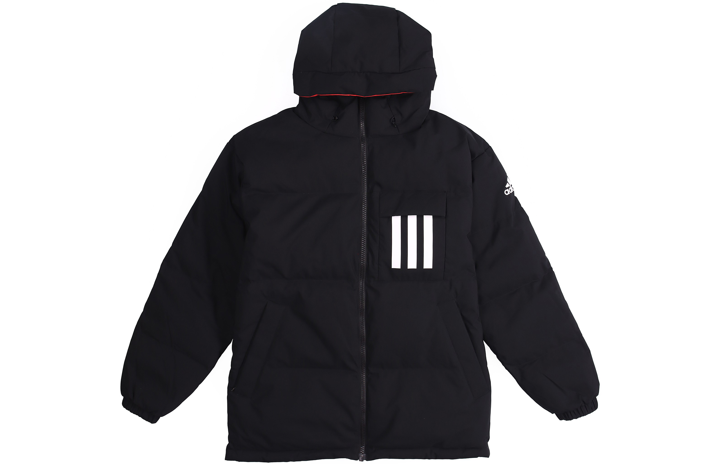 adidas Rev 3st Down Hooded Reversible Winter Jacket Black EH4011