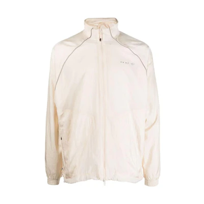 adidas Reveal Reflective Logo Track Jacket Off-White Dual-Zip Style HK2729