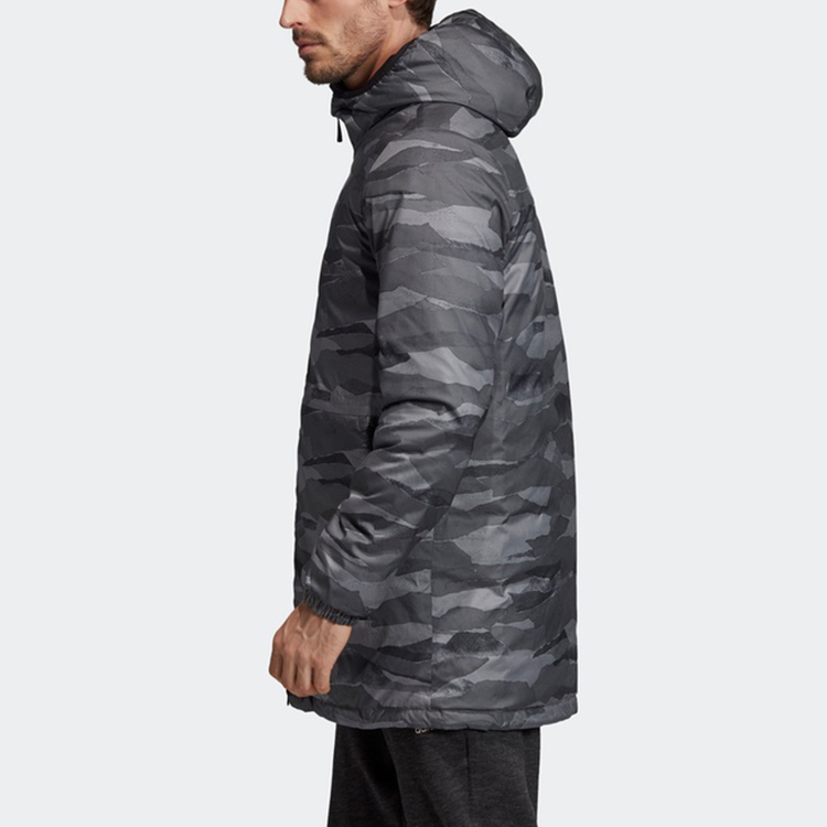 Sizing adidas Reversible Camo Parka Winter Down Jacket for Men - Black FL8649