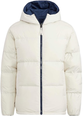 adidas Reversible Down Jacket Logo Print Stand Collar Puffer Jacket Blue Men. HR5242 Lookbook adidas Reversible Down Jacket Logo Print Stand Collar Puffer Jacket Blue Men. HR5242