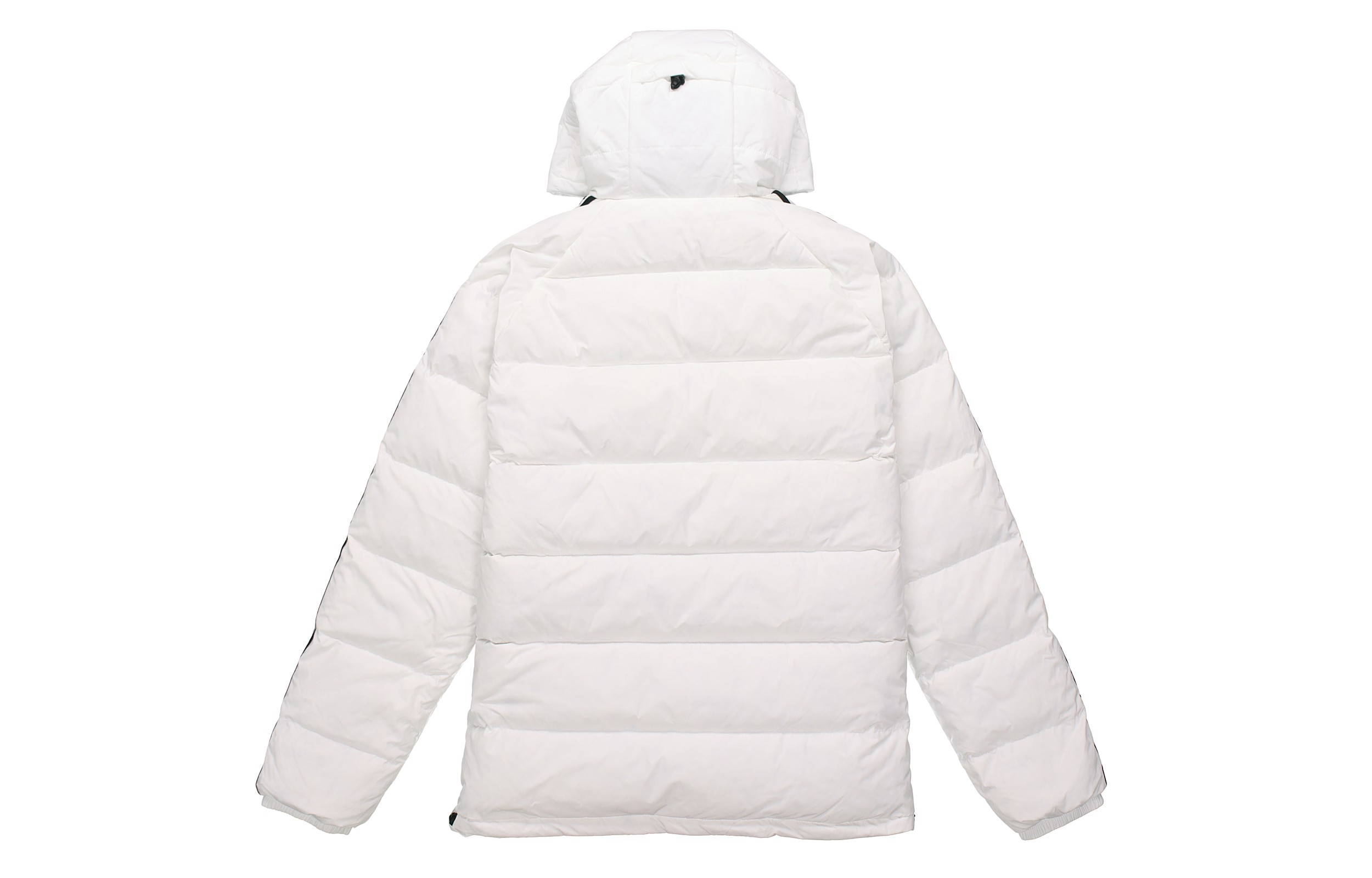 Lookbook adidas 可翻面羽絨外套 冬季休閒白色連帽夾克 FT6894