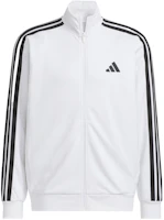 adidas Reversible Knit Striped Jacket - White JV6979 adidas Reversible Knit Striped Jacket - White JV6979