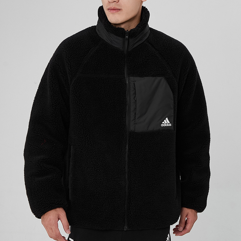 adidas Reversible Logo Print Padded Jacket Unisex Black. H20784 圖 6