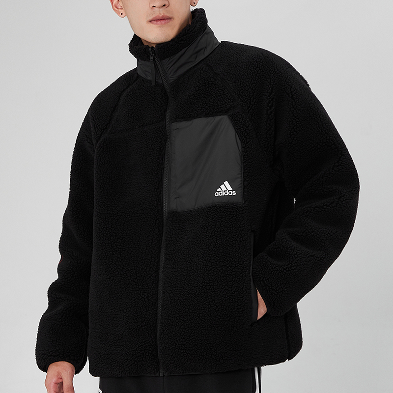 adidas Reversible Logo Print Padded Jacket Unisex Black. H20784 圖 7