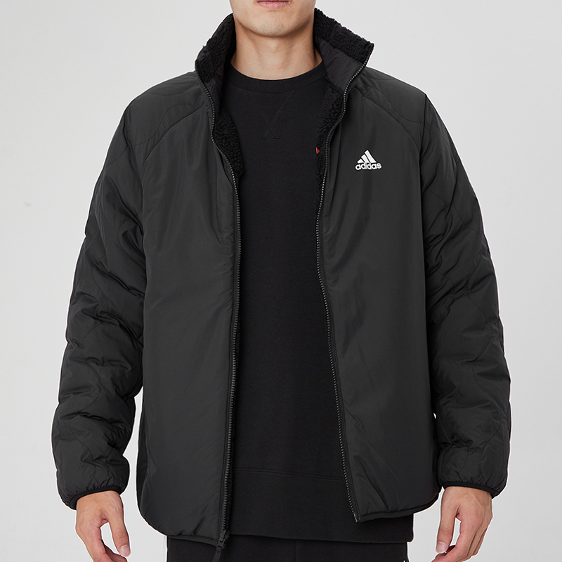 adidas Reversible Logo Print Padded Jacket Unisex Black. H20784 圖 8