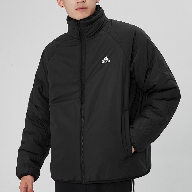 adidas Reversible Logo Print Padded Jacket Unisex Black. H20784 圖 9