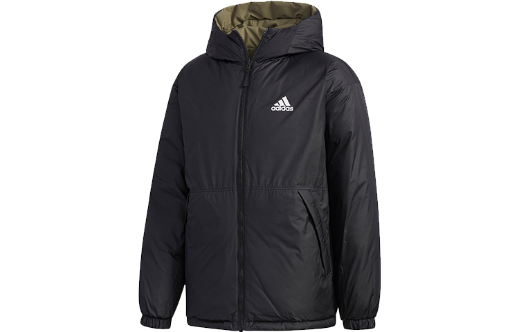 adidas Reversible Logo Puffer Jacket for Men - Khaki Brown EH4009 圖 4