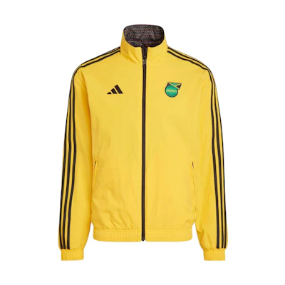 adidas Reversible Zip-Up Jacket Yellow with Logo Print IB7461