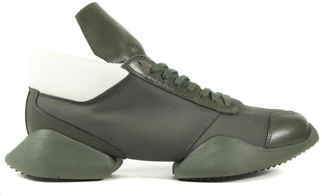 RICK OWENS RUNNER x adidas 橄欖綠 舒適百搭 防滑耐磨 低幫 跑步鞋 男款 深綠色 Order RICK OWENS RUNNER x adidas 橄欖綠 舒適百搭 防滑耐磨 低幫 跑步鞋 男款 深綠色