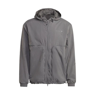 adidas Rifta Trefoil Gray Zip-Up Quick-Dry Hoodie Jacket HK2774