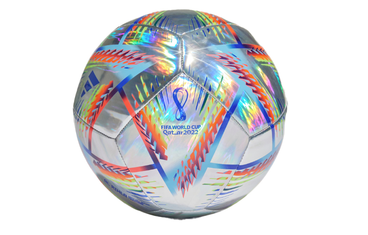 adidas RIHLA TRN World Cup Training Soccer Ball Size 5 Silver. H57799-YC