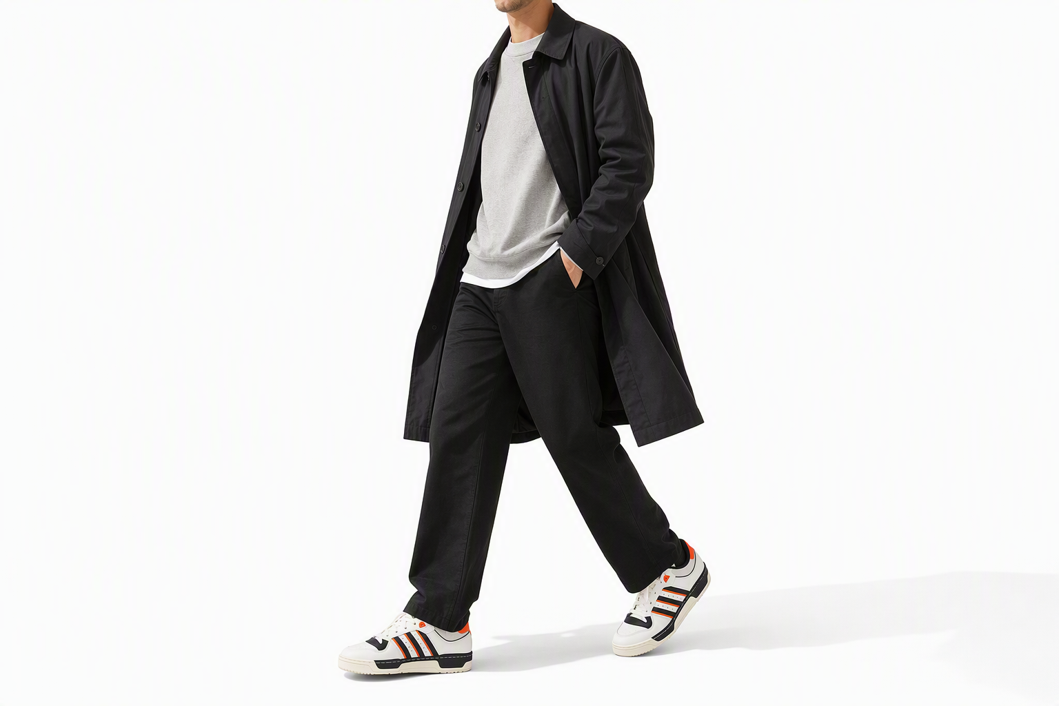 Order 아디다스 라이벌 86 로우 '화이트 블랙 오렌지' IE7140