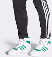 Details for adidas originals Rivalry 防滑耐磨 高筒 板鞋 男款 白綠
