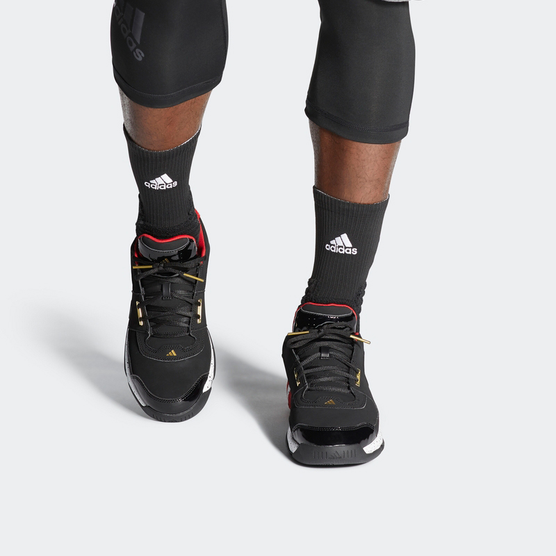 Sizing Zapatillas de Baloncesto adidas Regulate 'Negro Rojo' EF9853