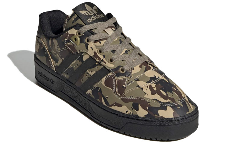 Lookbook adidas Originals Rivalry Low 黑綠迷彩