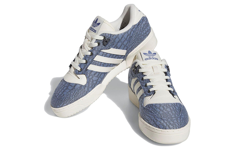Lookbook adidas Rivalry Low 'Snake Jacquard Pack - Crew Blue' Biru Ular. IE4871