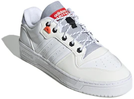 Lookbook adidas originals Rivalry Low 防滑輕便耐磨 低筒 球鞋 男女款 白灰