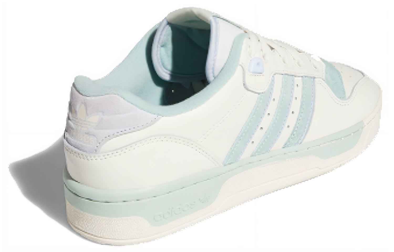 Lookbook adidas Originals Rivalry Low 防滑耐磨輕便 低筒 板鞋 男女同款 白綠