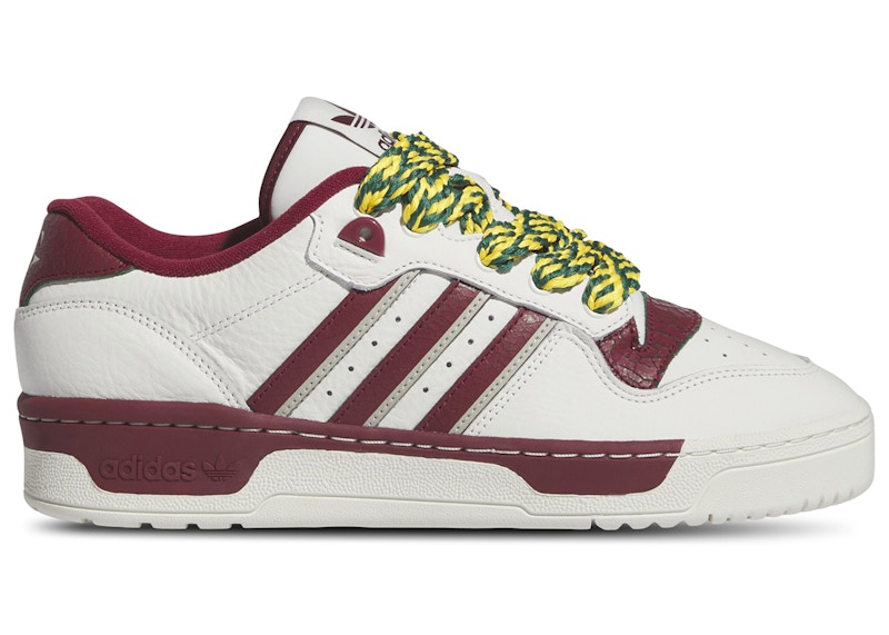 Buy 阿迪达斯 Rivalry 低帮 白色 栗色 黄色 IH774