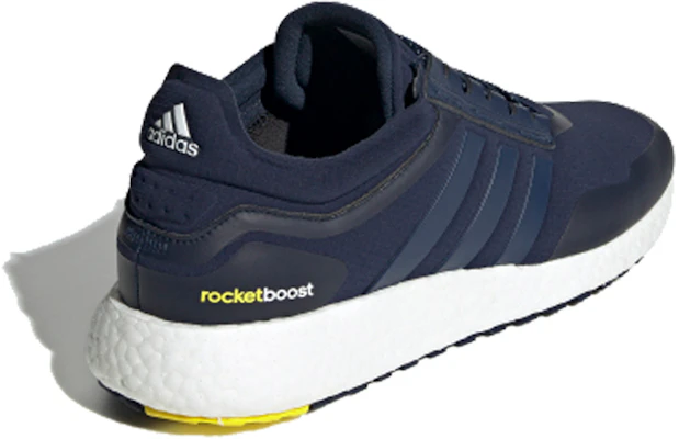 愛迪達 Rocket Boost 低筒 跑步鞋 男款 深藍/黃色 Lookbook 愛迪達 Rocket Boost 低筒 跑步鞋 男款 深藍/黃色