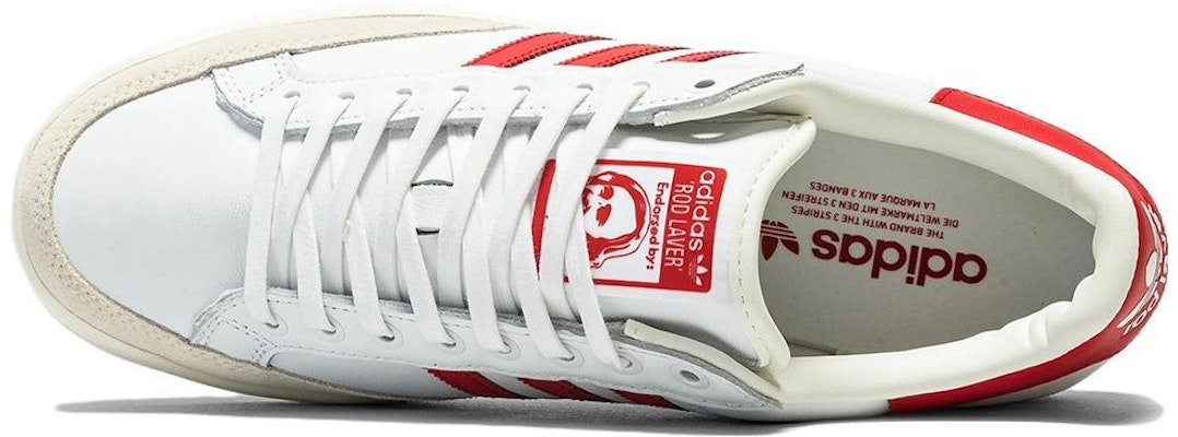 adidas Rod Laver 'Garis Merah Menyala' HQ7024 Shop adidas Rod Laver 'Garis Merah Menyala' HQ7024