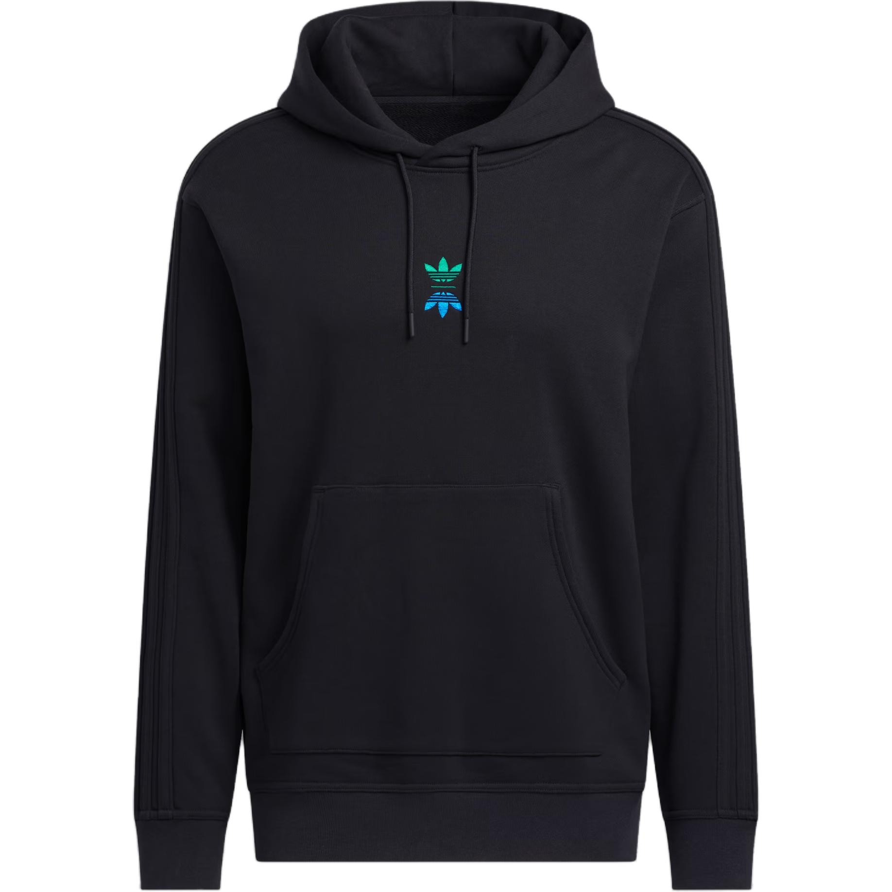 adidas Rolling Links FW24 Oversized Black Pullover Hoodie for Men IW6657