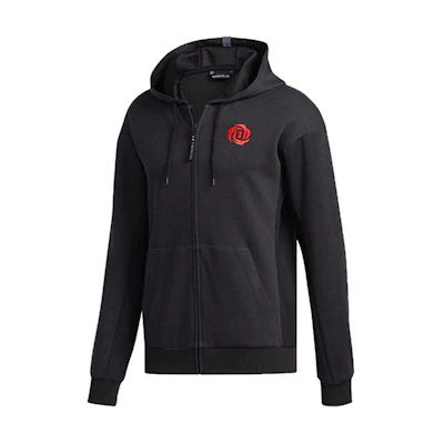 adidas Ros Crossup FZ Black Basketball Hoodie Jacket for Men EJ2145