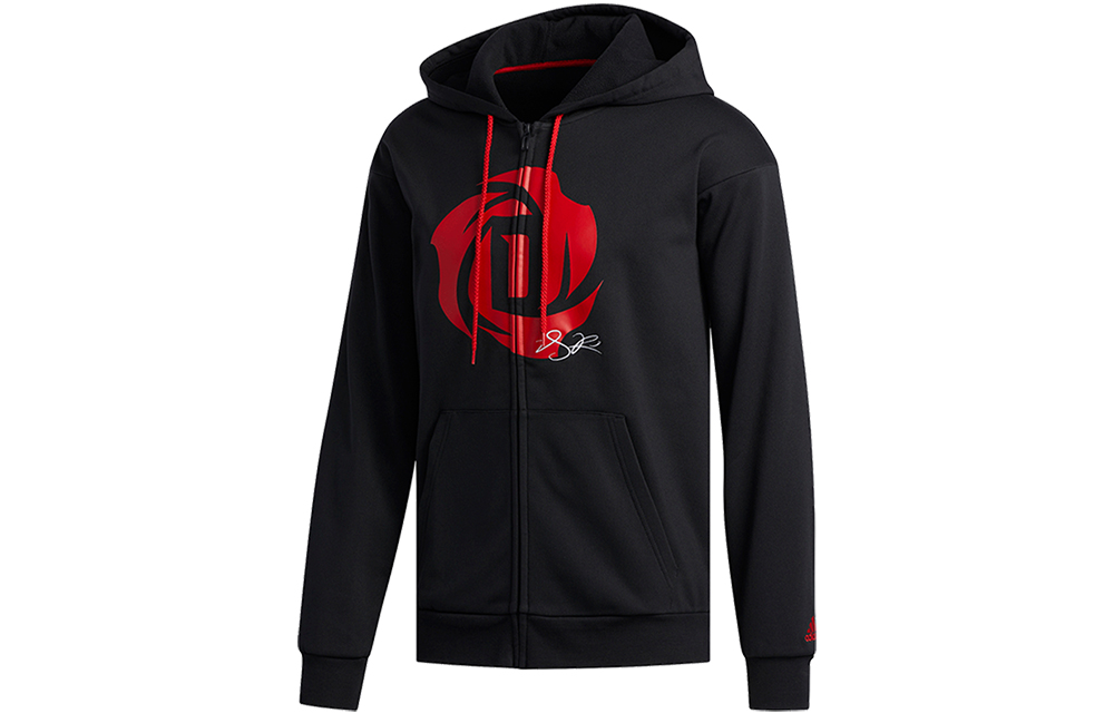 adidas Rose Basketball Hoodie Jacket Black FH8161