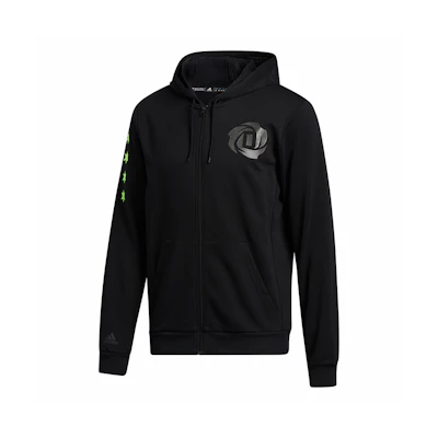 adidas Rose Fullzip Basketball Hoodie Jacket - Black GP6117