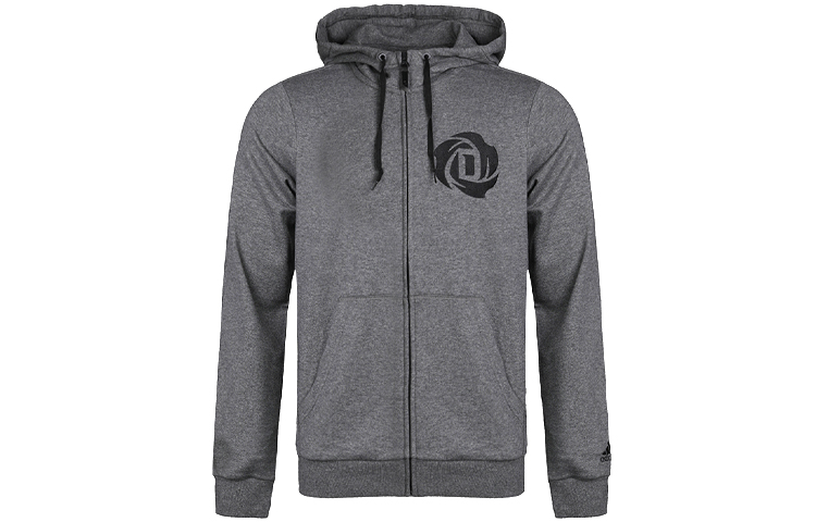 adidas Rose FZ Shooter Printed Hoodie Jacket Grey DN3073