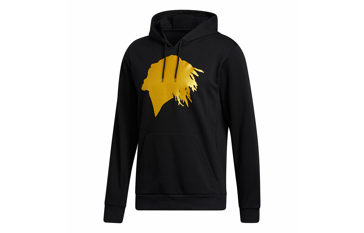 adidas ROSE PO Black Basketball Pullover Hoodie with Print Design GP6118