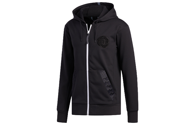 adidas Rose Winter Hood Basketball Jacket Black EC6236