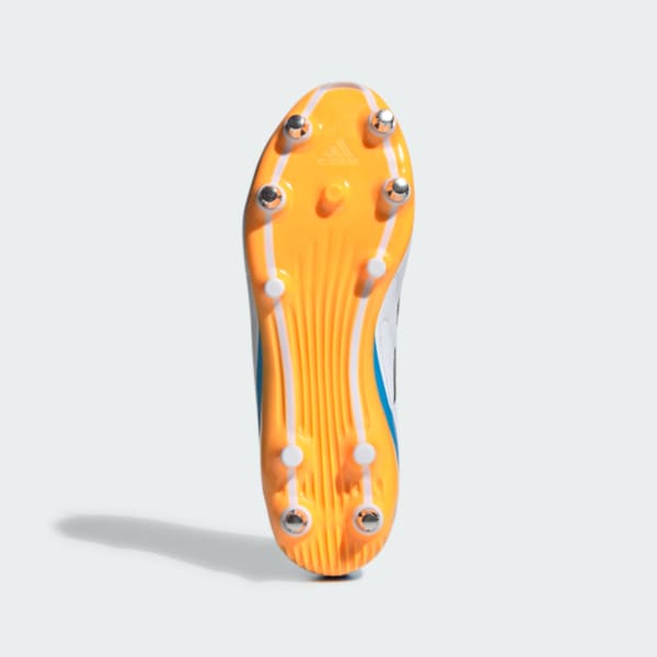 Shop Adidas RS15 混合釘橄欖球鞋 雲白/明亮水藍/明亮橘 JP8792