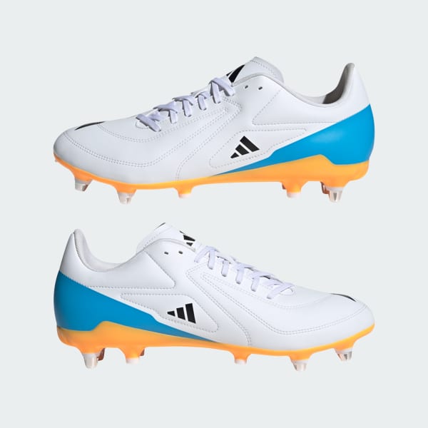 Cheap Adidas RS15 混合釘橄欖球鞋 雲白/明亮水藍/明亮橘 JP8792