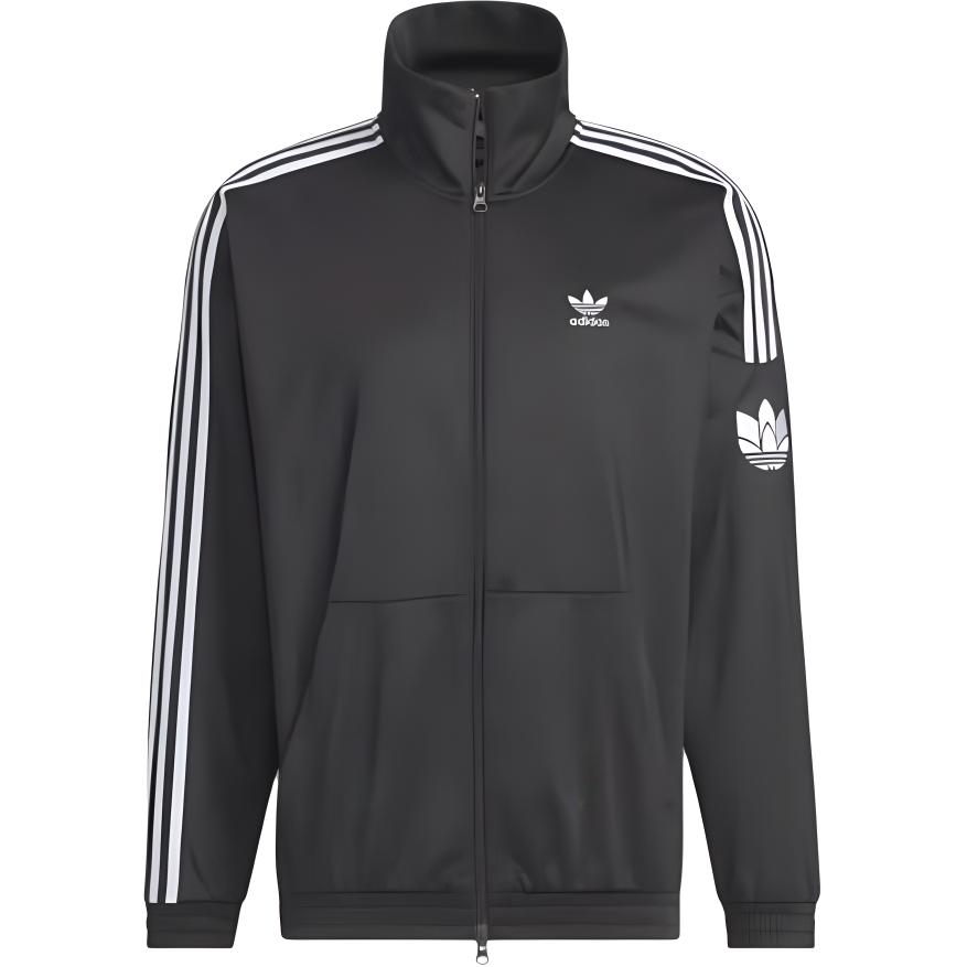 adidas RT TT U2 Retro Windproof Striped Track Jacket Black Unisex Casual Wear JL8396