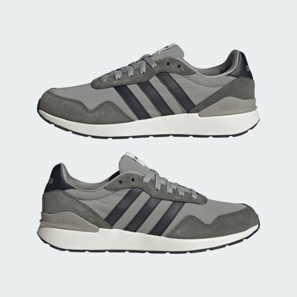 Sizing Adidas Run 60s 4.0 運動鞋 銀礫石/核心黑/暗影橄欖 JQ6098