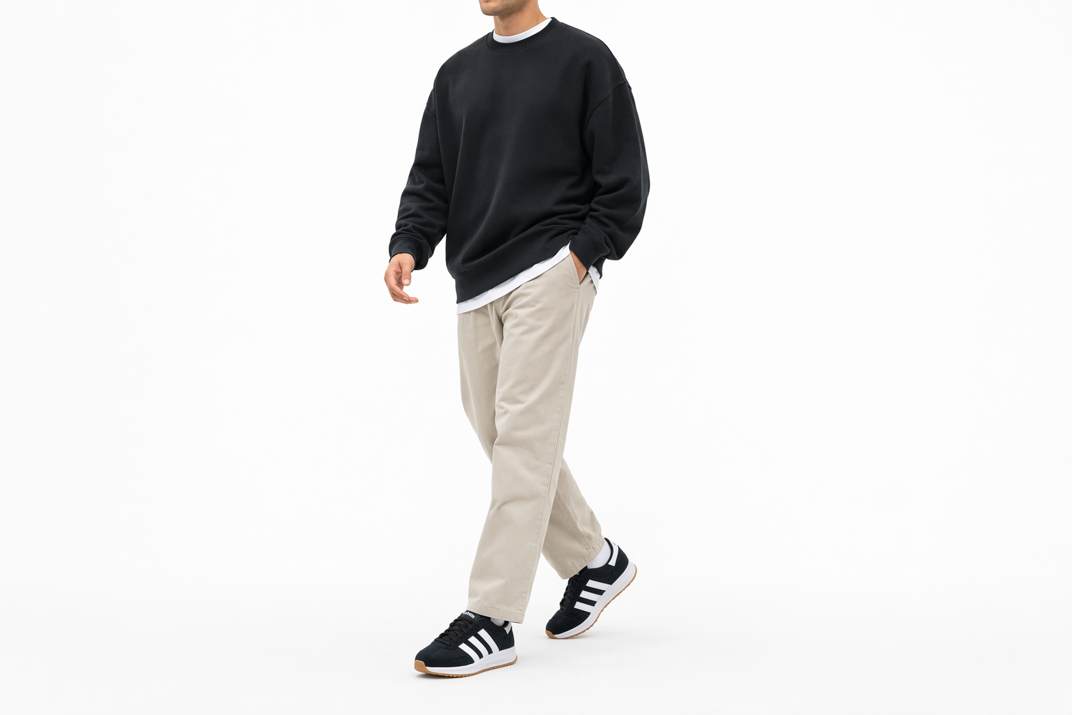 Order 아디다스 런 70s 2.0 '블랙 화이트 검' IH8585
