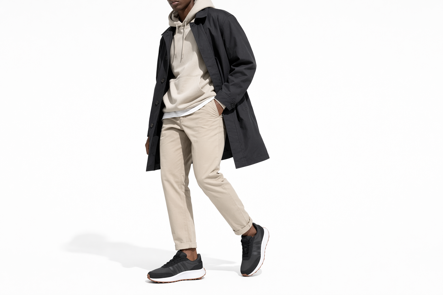 Order adidas RUN 70s 舒適 耐磨透氣 低筒 生活休閒鞋 男款 黑色
