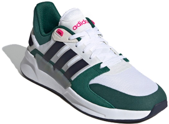 adidas neo RUN 90S 跑步鞋 男款 白綠 Lookbook adidas neo RUN 90S 跑步鞋 男款 白綠