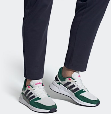 adidas neo RUN 90S 跑步鞋 男款 白綠 Sizing adidas neo RUN 90S 跑步鞋 男款 白綠