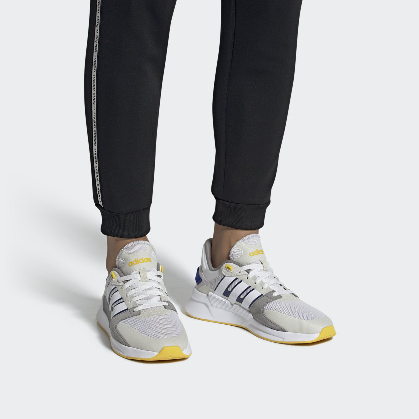 Sizing adidas neo RUN 90S 防滑耐磨 低筒 運動休閒鞋 男款 白棕