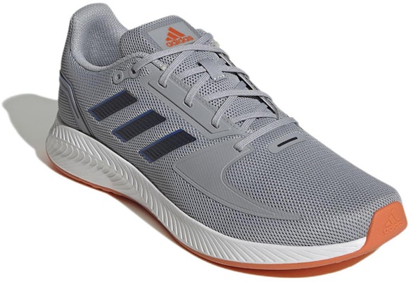 adidas Run Falcon 2.0 'Grey White Orange' GV9558 Lookbook adidas Run Falcon 2.0 'Grey White Orange' GV9558