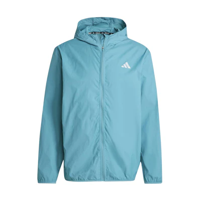 adidas RUN IT Turquoise Hooded Running Jacket IL2287