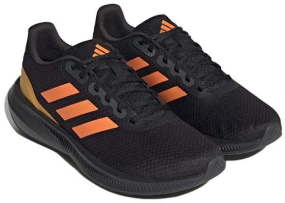 adidas Runfalcon 3.0 Cloudfoam Low 'Hitam Jingga Terang' HP7545 Lookbook adidas Runfalcon 3.0 Cloudfoam Low 'Hitam Jingga Terang' HP7545