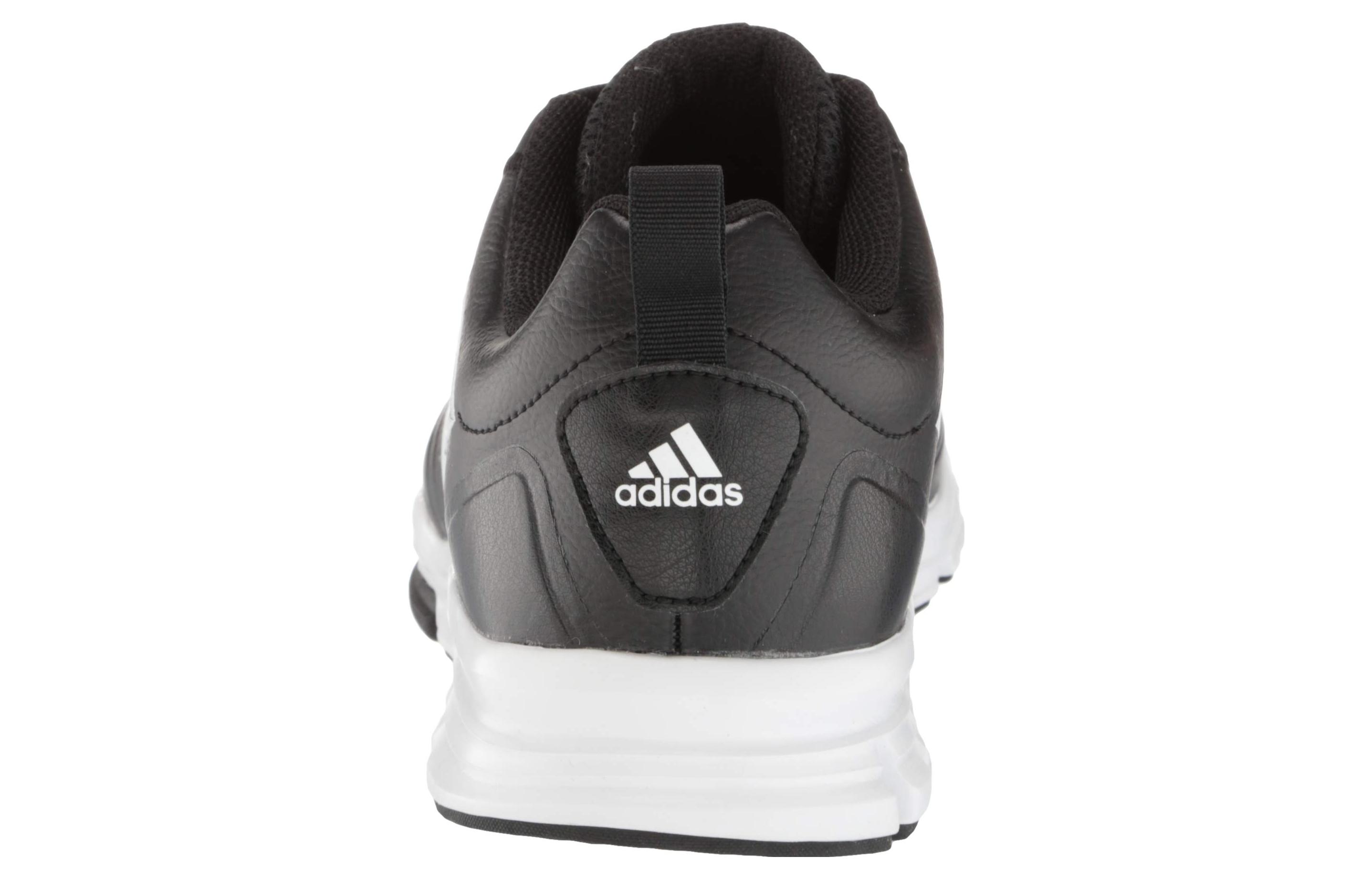 Shop adidas 百搭舒適 緩震透氣 低筒 跑步鞋 男款 黑色