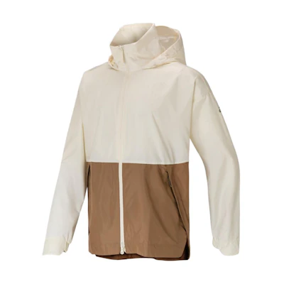 adidas Running Training Colorblock Packable Hooded Jacket Off-White GK8685