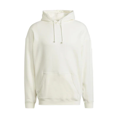 adidas RYV FW22 Logo Hoodie White Pullover with Front Logo Print H11481